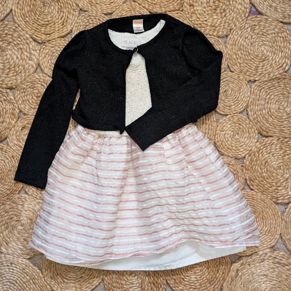 Children's Place Glitter and Striped dress